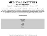 Medieval Sketches Orchestra sheet music cover